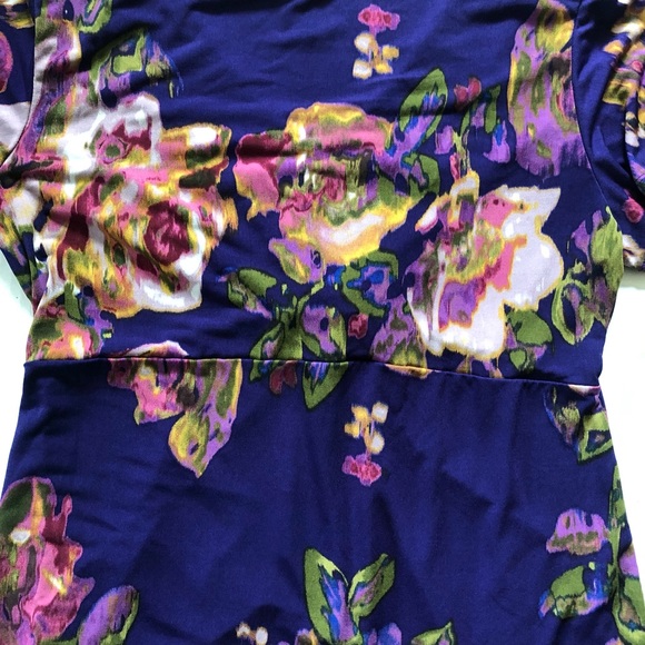 Daisy Fuentes Floral Top, Sz PL - Picture 4 of 6